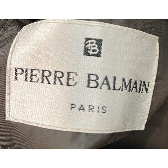 Pierre Balmain Paris Dark Green Wool Alpaca Blend Sports Blazer Jacket Size 46 - Picture 4 of 6